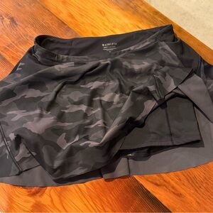Athleta Black Camouflage Skirt